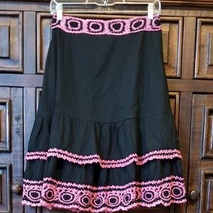 DIMRI A-Line Cascading Ruffle Skirt, M